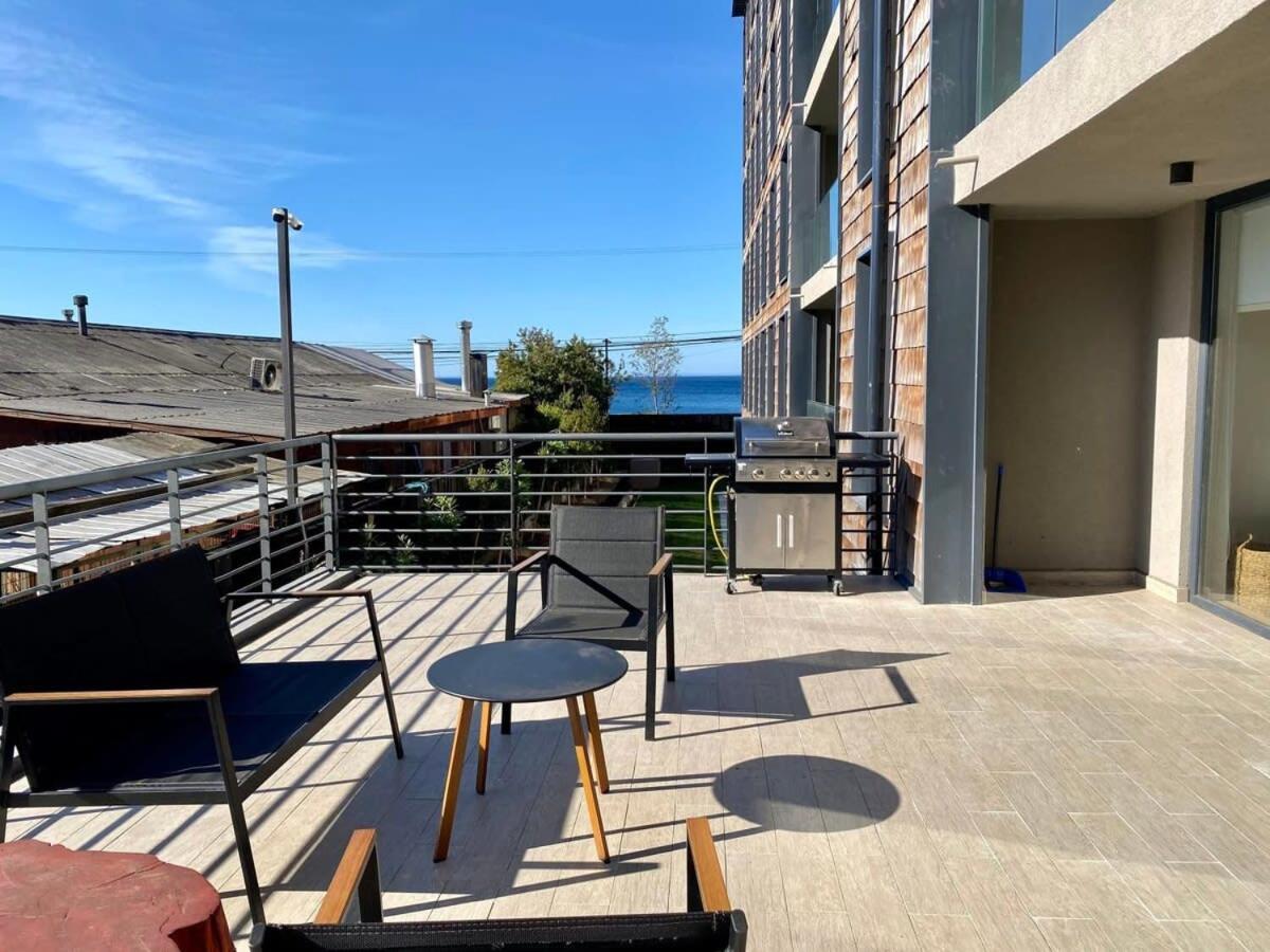 Depto 2D2B Frente A La Costanera Piscina Temperada Servicio Hom 0401 Apartment Puerto Varas Ngoại thất bức ảnh